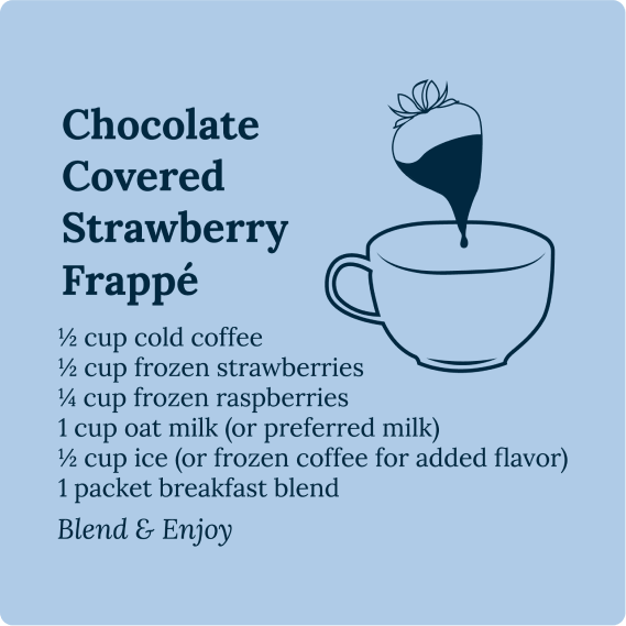 Chocolate Covered Strawberry Frappe
